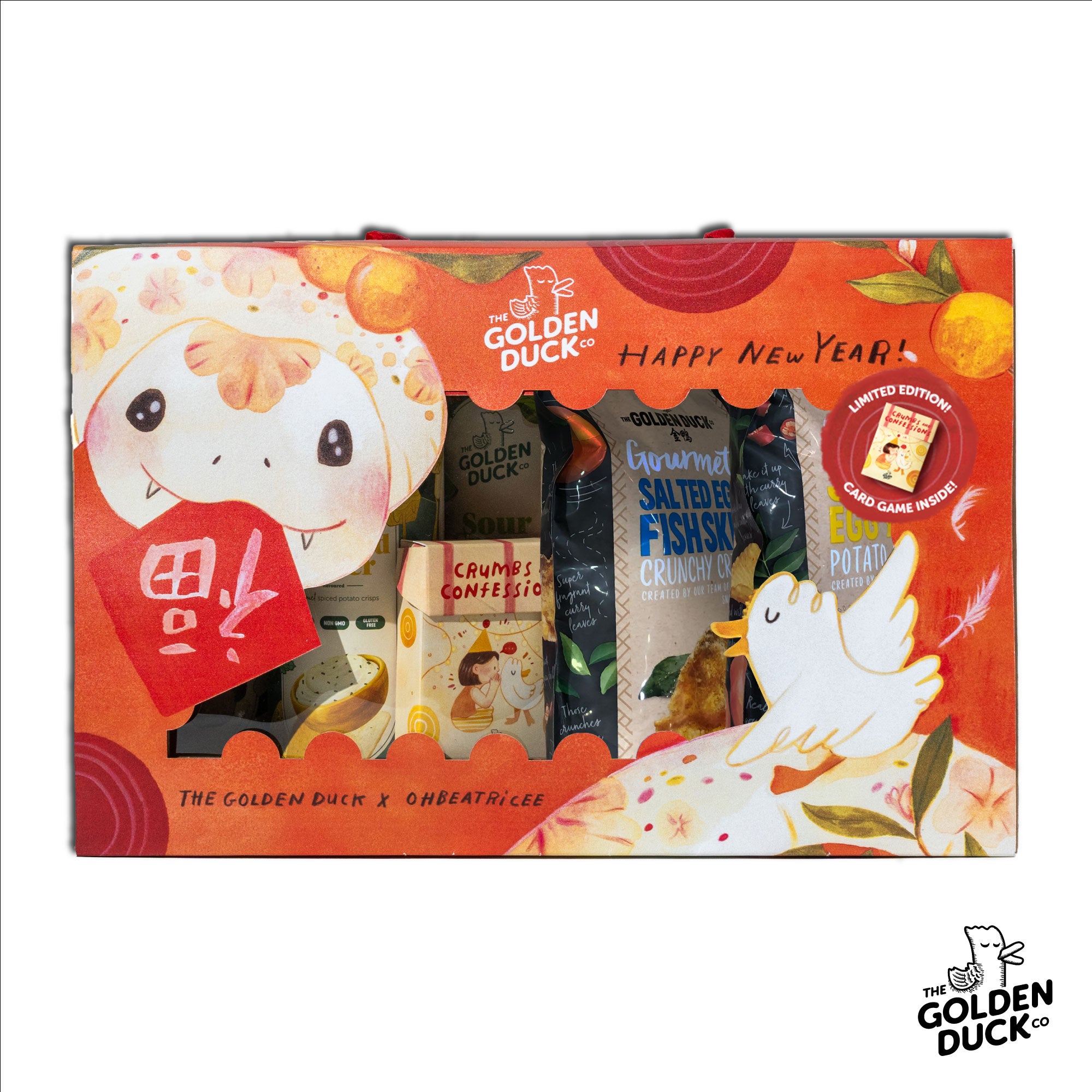 The Golden Duck Chinese New Year 2025 CNY Gourmet Giftbox Savoury Snacks