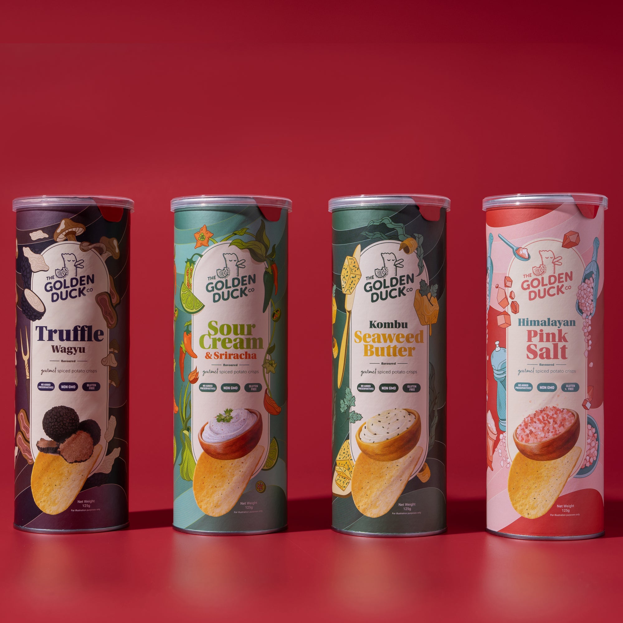 Canister Crisps “Bestsellers” Snackbox : Four Flavours